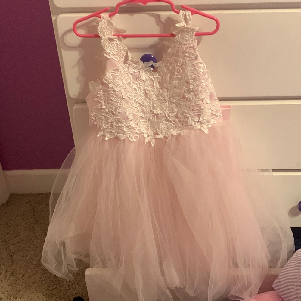 Pink girls dress size 6